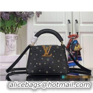 Promotional Louis Vuitton Monogram Strass Capucines Mini M89371 Black 2026