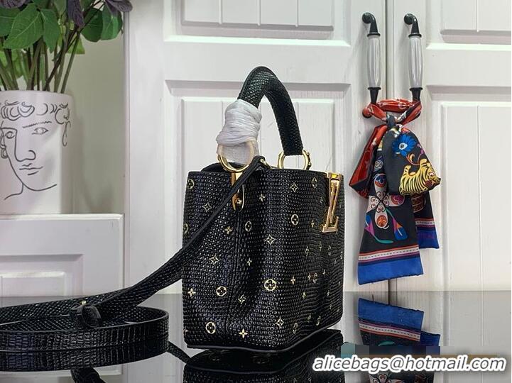 Promotional Louis Vuitton Monogram Strass Capucines Mini M89371 Black 2026
