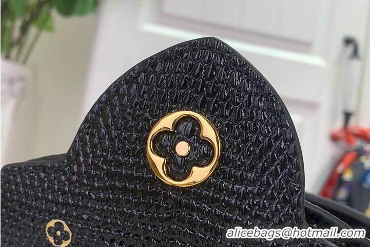 Promotional Louis Vuitton Monogram Strass Capucines Mini M89371 Black 2026