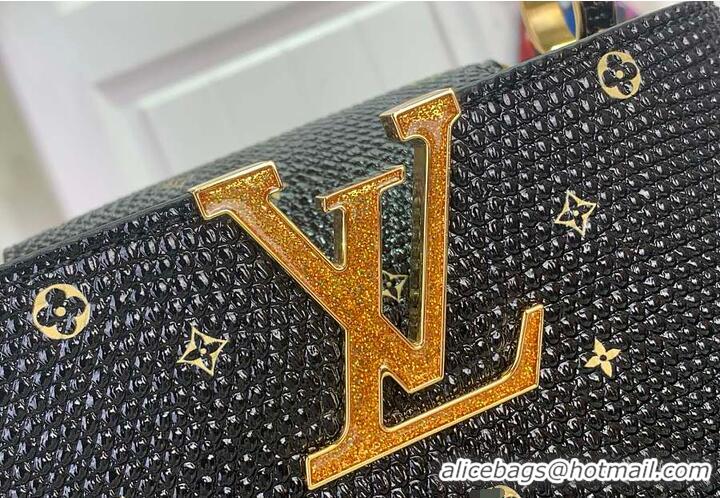 Promotional Louis Vuitton Monogram Strass Capucines Mini M89371 Black 2026