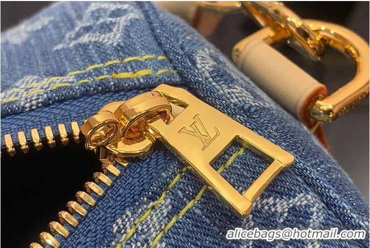 Top Design Louis Vuitton Monogram Denim Speedy Soft 30 M14430 Blue 2026