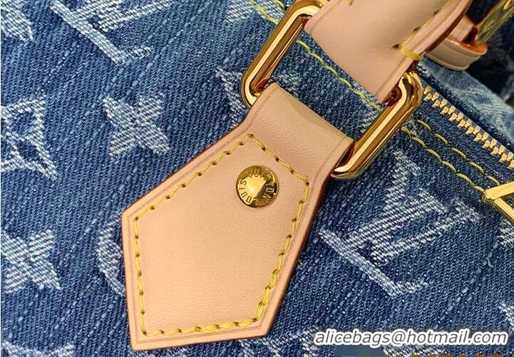 Top Design Louis Vuitton Monogram Denim Speedy Soft 30 M14430 Blue 2026