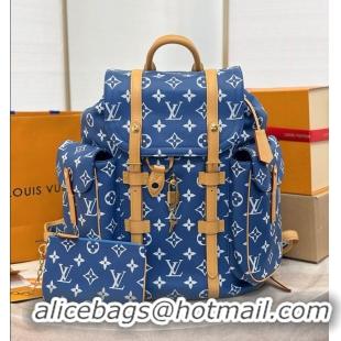 Buy Fashionable Louis Vuitton Christopher P9 MM Backpack M09380 Blue 2026