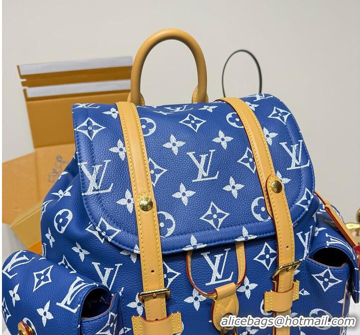 Buy Fashionable Louis Vuitton Christopher P9 MM Backpack M09380 Blue 2026