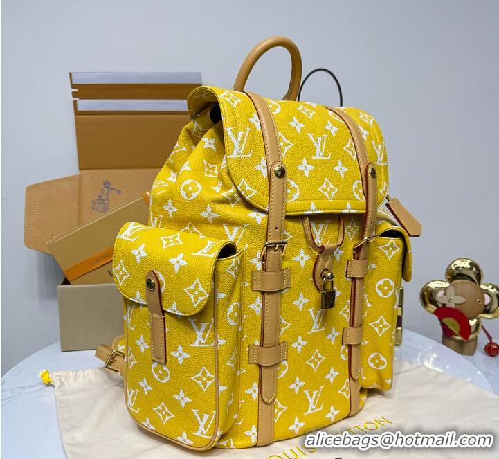 Top Grade Louis Vuitton Christopher P9 MM Backpack M09380 Yellow 2026