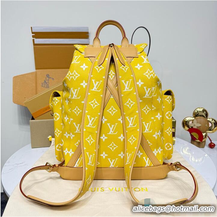 Top Grade Louis Vuitton Christopher P9 MM Backpack M09380 Yellow 2026