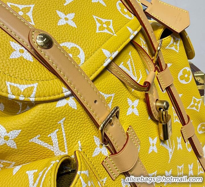 Top Grade Louis Vuitton Christopher P9 MM Backpack M09380 Yellow 2026