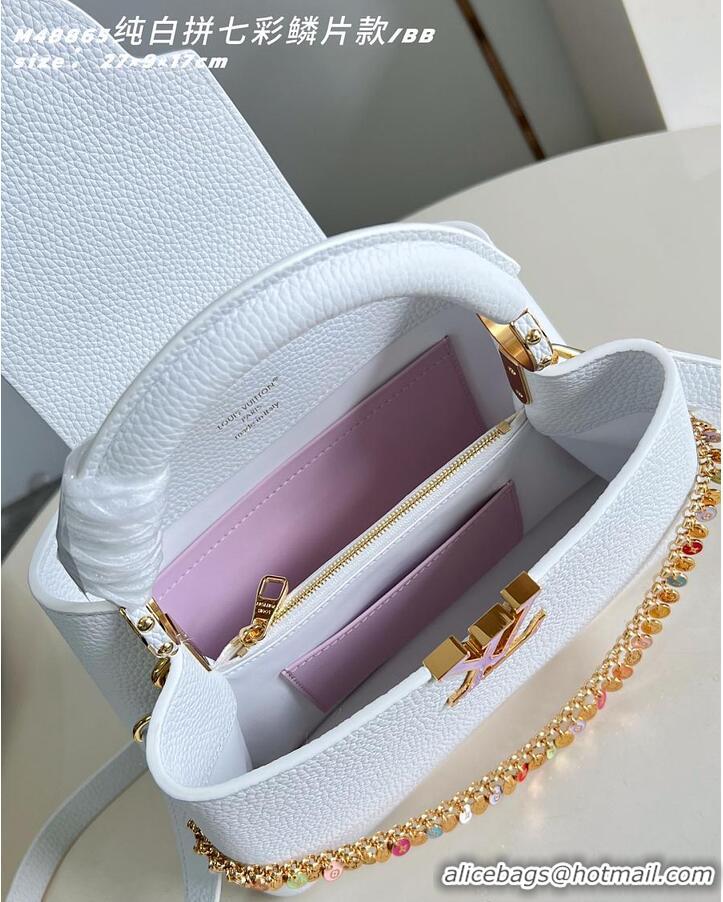 Top Design Louis Vuitton Confetti Collection Capucines BB Taurillon Leather M09388