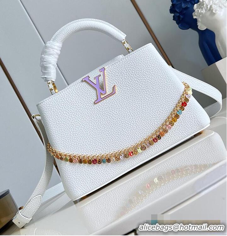 Top Design Louis Vuitton Confetti Collection Capucines BB Taurillon Leather M09388