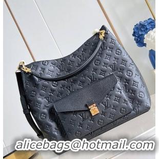New Fashion Louis Vuitton Monogram Empreinte Leather Hobo Metis M27189 Black 2026