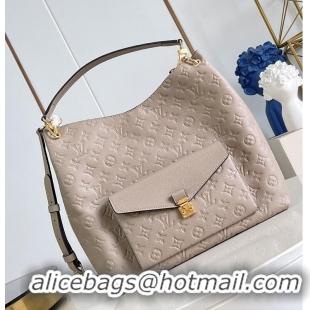 Top Grade Louis Vuitton Monogram Empreinte Leather Hobo Metis M27937 Tourterelle 2026