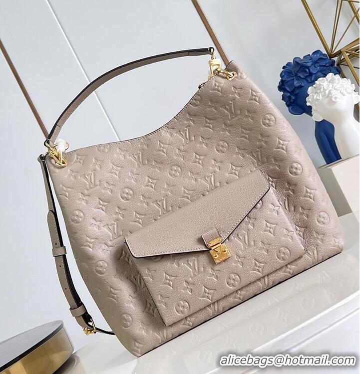 Top Grade Louis Vuitton Monogram Empreinte Leather Hobo Metis M27937 Tourterelle 2026