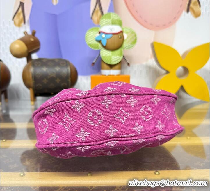 Best Price Louis Vuitton Monogram Denim Pochette Valley M27452 Fuchsia 2026