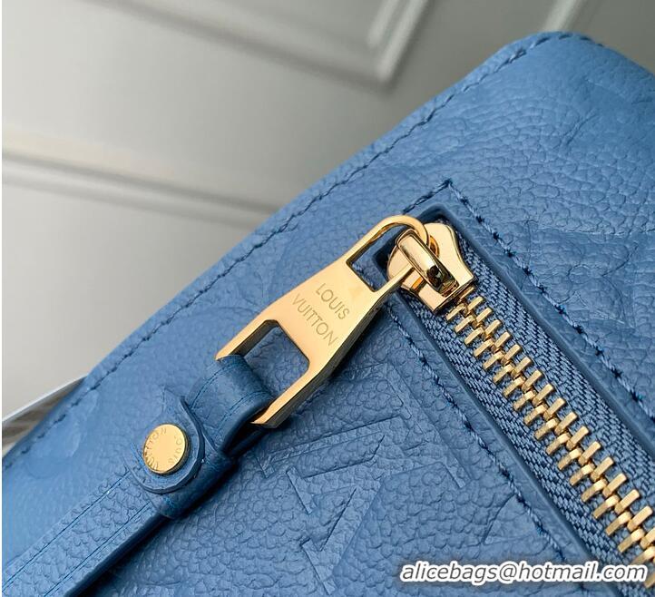Promotional Louis Vuitton Monogram Empreinte Leather Pochette Metis M47142 Blue Jean 2026