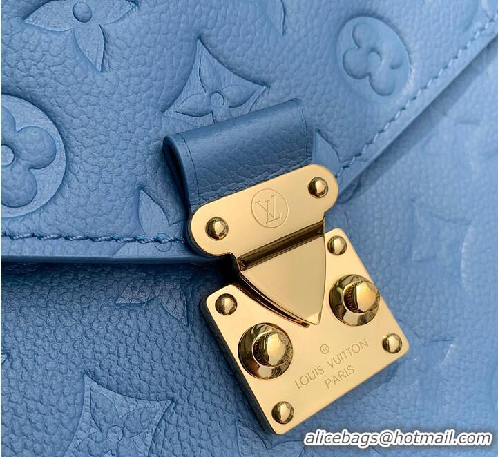 Promotional Louis Vuitton Monogram Empreinte Leather Pochette Metis M47142 Blue Jean 2026