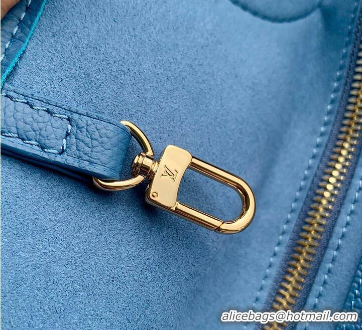 Best Price Louis Vuitton Monogram Empreinte Leather Neverfull MM M27357 Blue Jean 2026