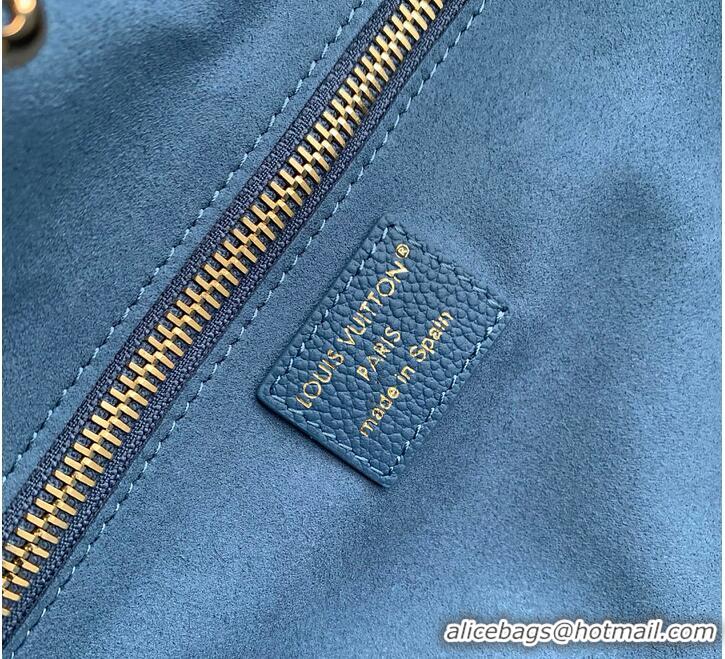 Best Price Louis Vuitton Monogram Empreinte Leather Neverfull MM M27357 Blue Jean 2026