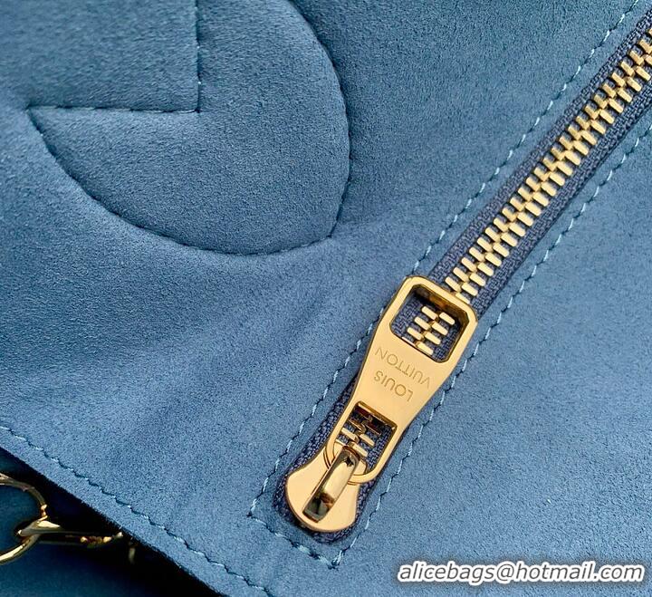 Best Price Louis Vuitton Monogram Empreinte Leather Neverfull MM M27357 Blue Jean 2026