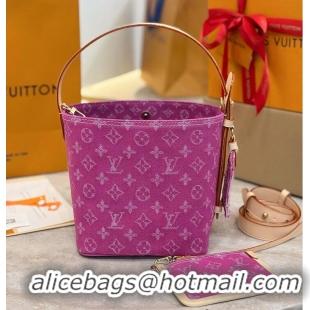 Best Quality Louis Vuitton Monogram Denim All In BB M27358 Fuchsia 2026