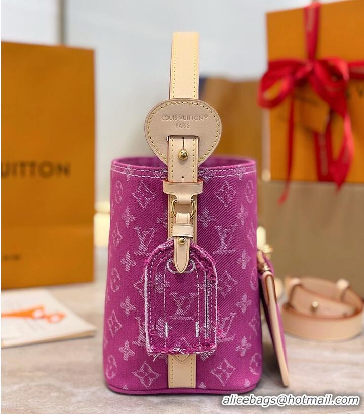 Best Quality Louis Vuitton Monogram Denim All In BB M27358 Fuchsia 2026