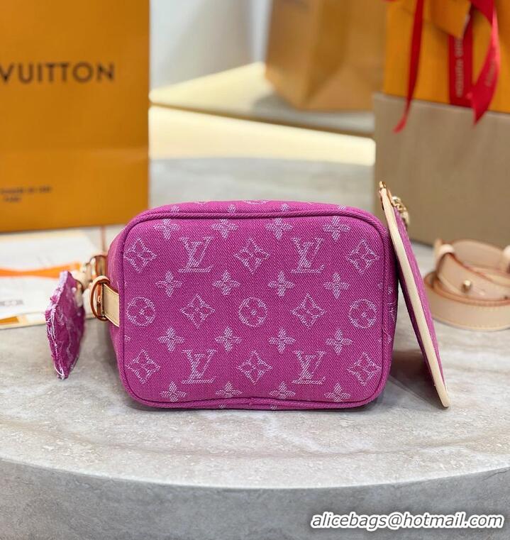 Best Quality Louis Vuitton Monogram Denim All In BB M27358 Fuchsia 2026