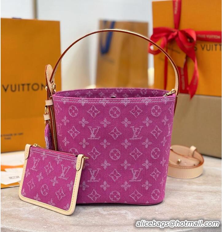 Best Quality Louis Vuitton Monogram Denim All In BB M27358 Fuchsia 2026