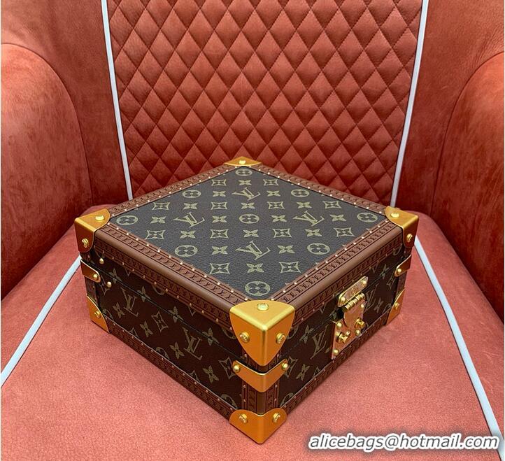 Luxury Cheap Louis Vuitton Monogram Canvas Jewelry Box Lagoon Blue M27369 2026