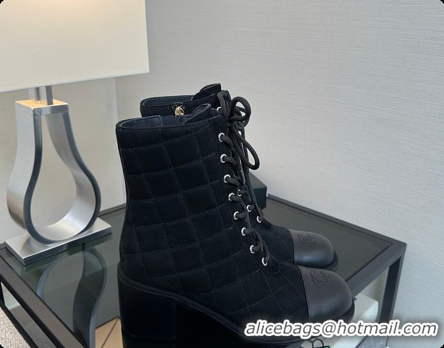 Best Grade Chanel Lace-up Shoes Skin color & Skin color Black 60702618