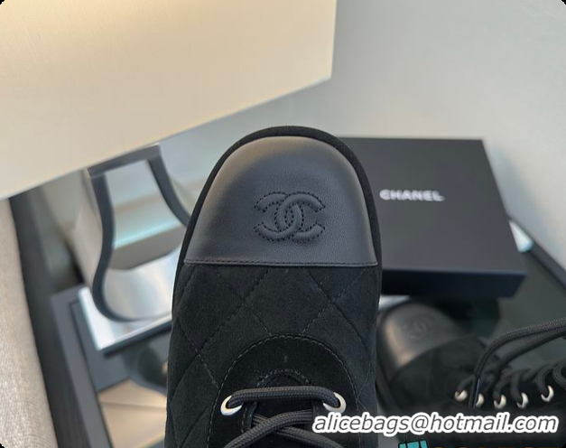 Best Grade Chanel Lace-up Shoes Skin color & Skin color Black 60702618