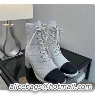 Unique Style Chanel Lace-up shoes Skin color & Skin color Grey 60702618