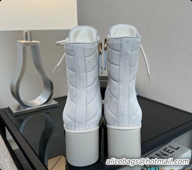 Unique Style Chanel Lace-up shoes Skin color & Skin color Grey 60702618