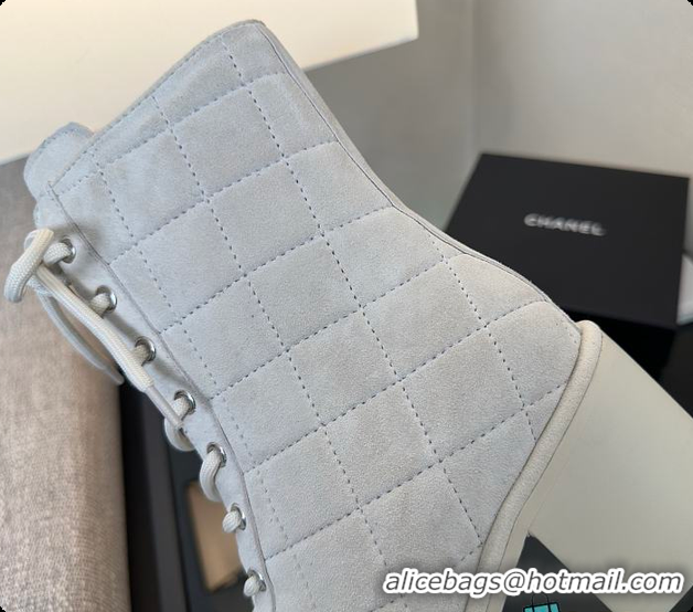 Unique Style Chanel Lace-up shoes Skin color & Skin color Grey 60702618