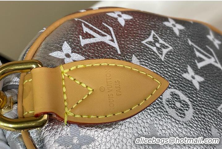 Reasonable Price Louis Vuitton Speedy P9 Bandouliere 25 Bag in Soft Calfskin M24426 Silver