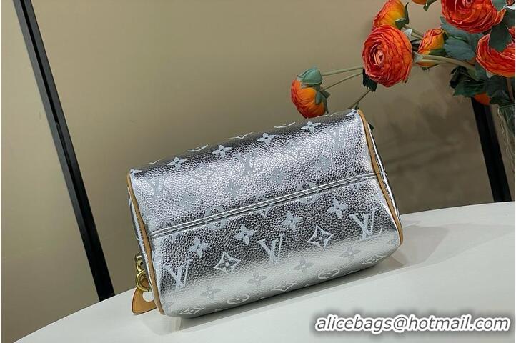 Pretty Style Louis Vuitton Speedy P9 Bandouliere 20 In Soft Calfskin M24426 Silver
