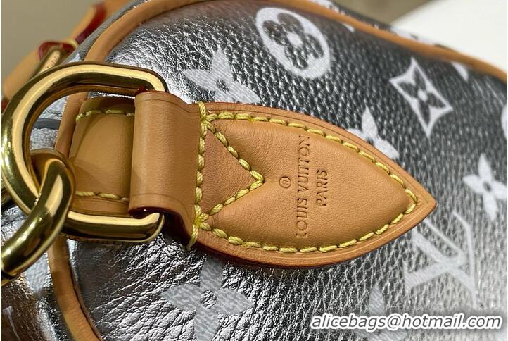 Pretty Style Louis Vuitton Speedy P9 Bandouliere 20 In Soft Calfskin M24426 Silver