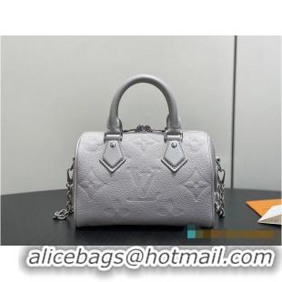 Top Grade Louis Vuitton Monogram Leather Speedy Bandouliere 20 M28343 Brume Gray