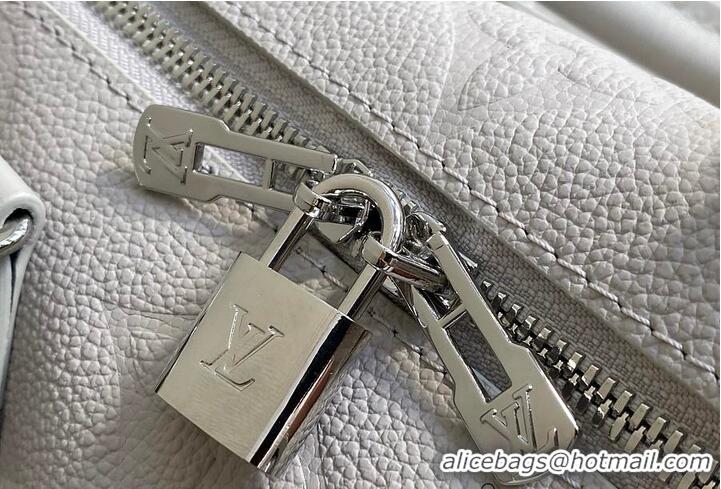 Top Grade Louis Vuitton Monogram Leather Speedy Bandouliere 20 M28343 Brume Gray