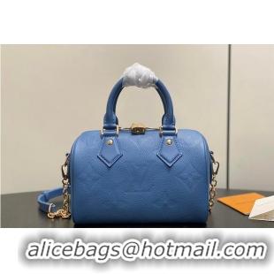 Best Product Louis Vuitton Monogram Leather Speedy Bandouliere 20 M28316 Blue Jean