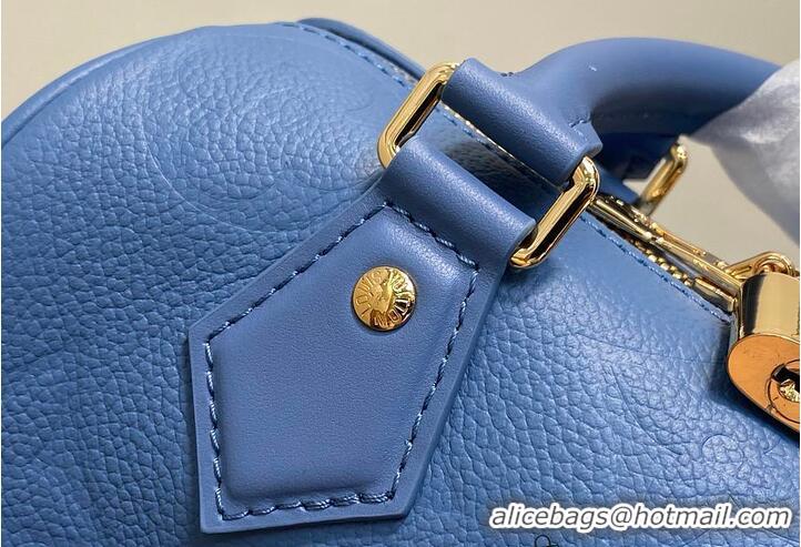 Best Product Louis Vuitton Monogram Leather Speedy Bandouliere 20 M28316 Blue Jean