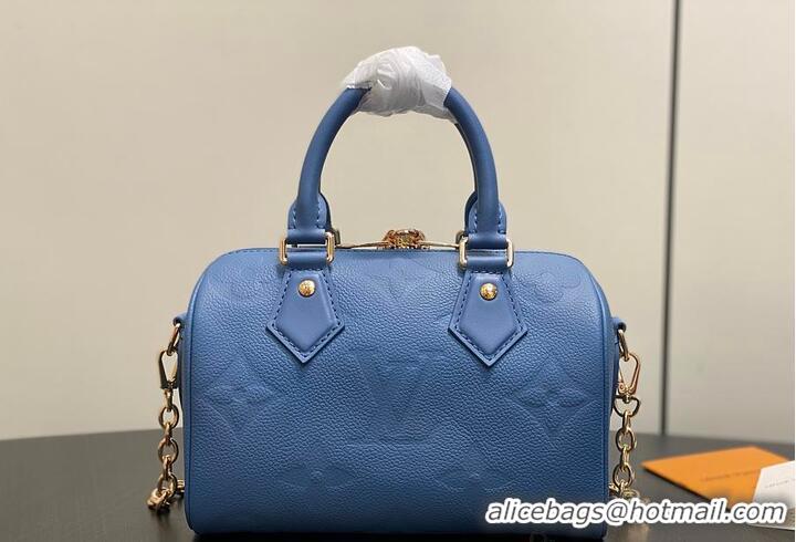 Best Product Louis Vuitton Monogram Leather Speedy Bandouliere 20 M28316 Blue Jean