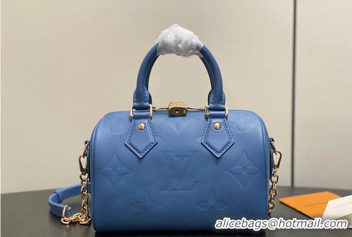 Best Product Louis Vuitton Monogram Leather Speedy Bandouliere 20 M28316 Blue Jean