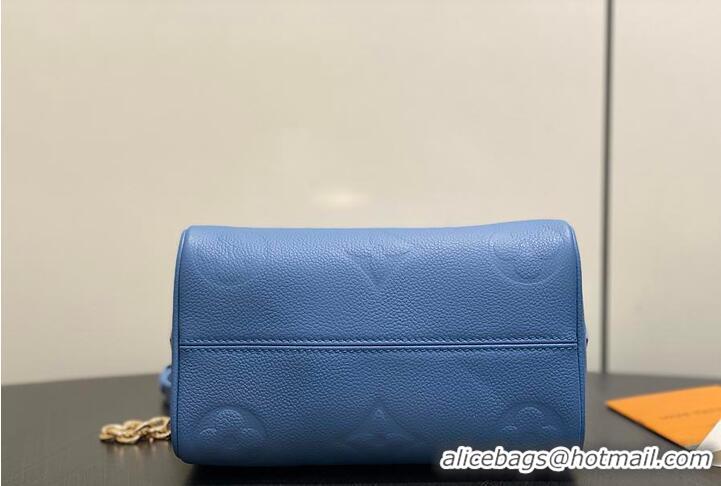 Best Product Louis Vuitton Monogram Leather Speedy Bandouliere 20 M28316 Blue Jean