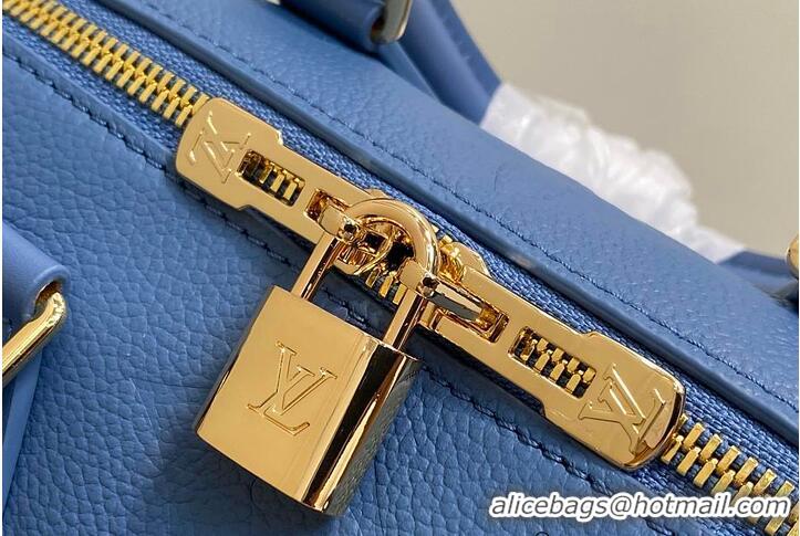 Best Product Louis Vuitton Monogram Leather Speedy Bandouliere 20 M28316 Blue Jean