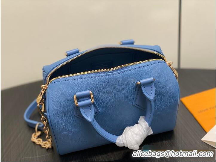 Best Product Louis Vuitton Monogram Leather Speedy Bandouliere 20 M28316 Blue Jean