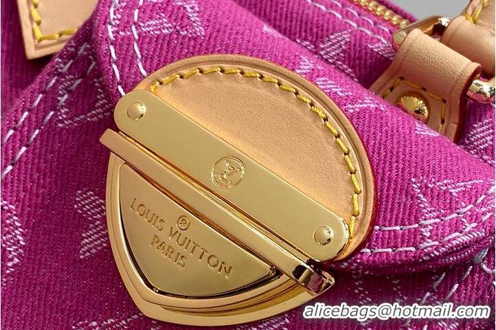 Luxury Discount Louis Vuitton Monogram Denim Nano Speedy M82950 Fuchsia 2026