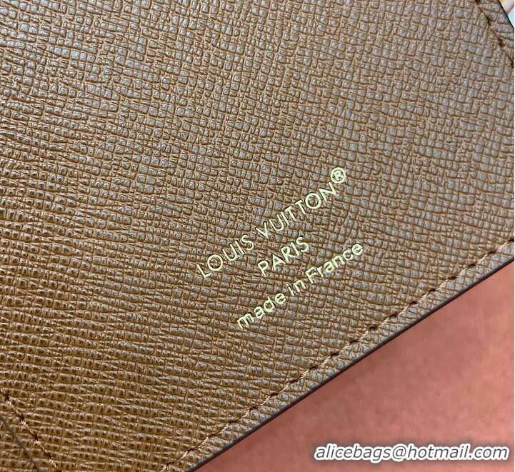 Well Crafted Louis Vuitton Monogram Flowers Passport Cover M27548 Brown