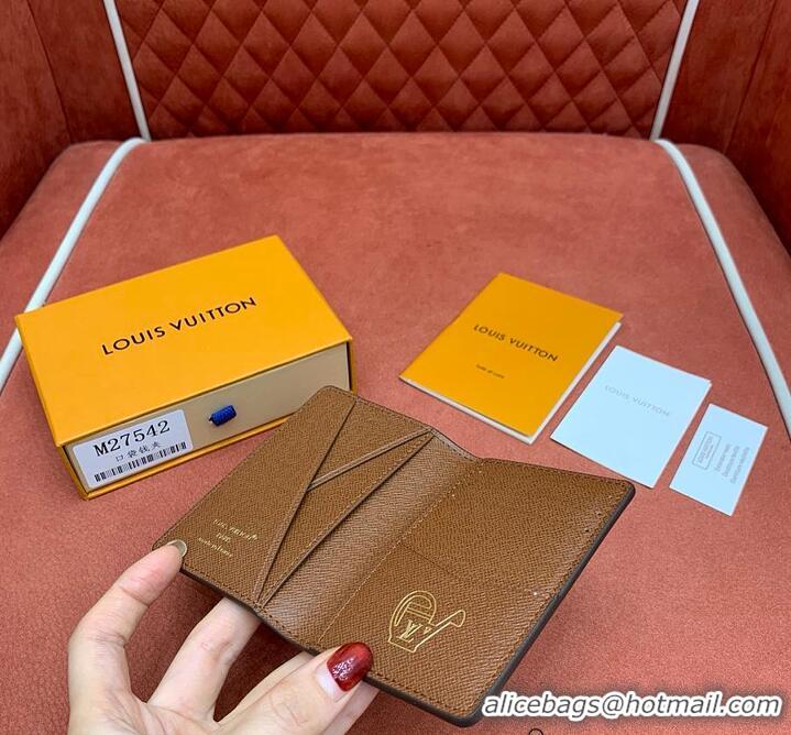 Luxury Cheap Louis Vuitton Monogram Flowers Pocket Organizer M28285 Brown