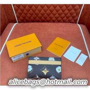 Market Sells Louis Vuitton Monogram Flowers Double Card Holder M28286 Brown