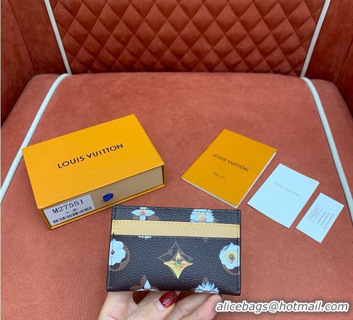 Market Sells Louis Vuitton Monogram Flowers Double Card Holder M28286 Brown