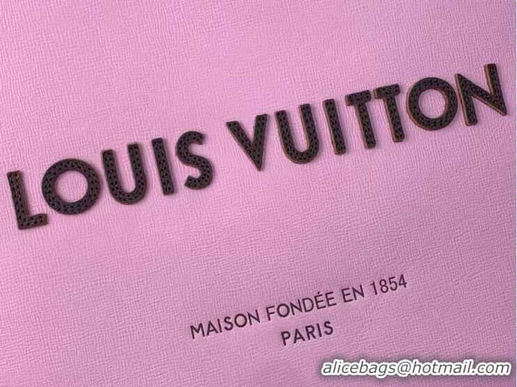 Top Grade Louis Vuitton Original Cowhide Leather Mini Shopper Tote Bag M15273 Pink 2026